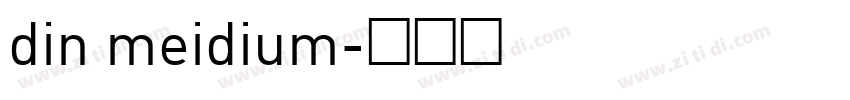 din meidium字体转换